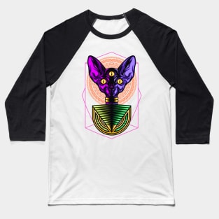 Ancient Sphinx Cat Baseball T-Shirt
